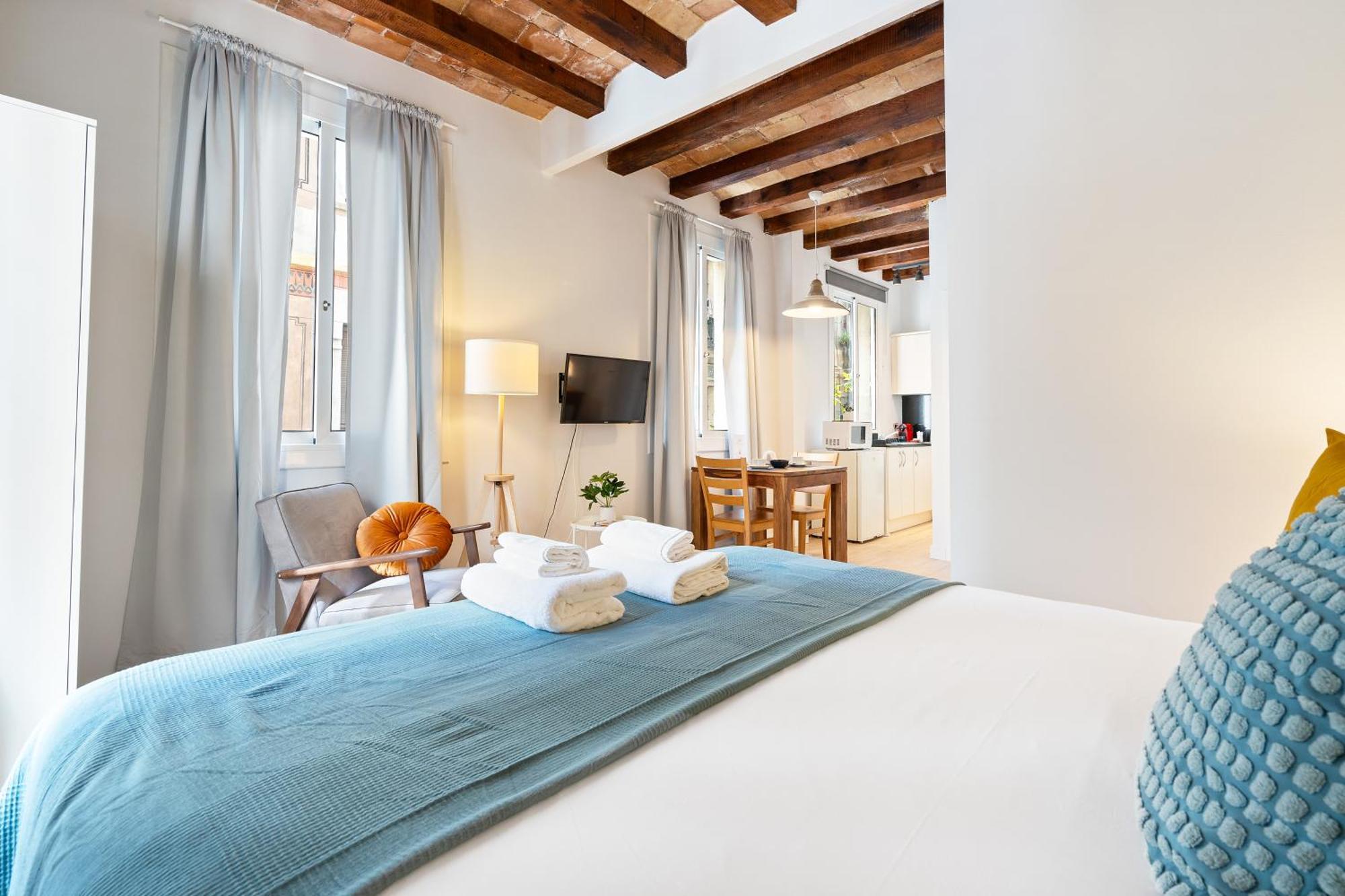 Lodging Apartments Beach Studio P1 Barcellona Esterno foto